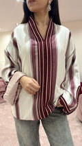 The burgundy Ghazali. top